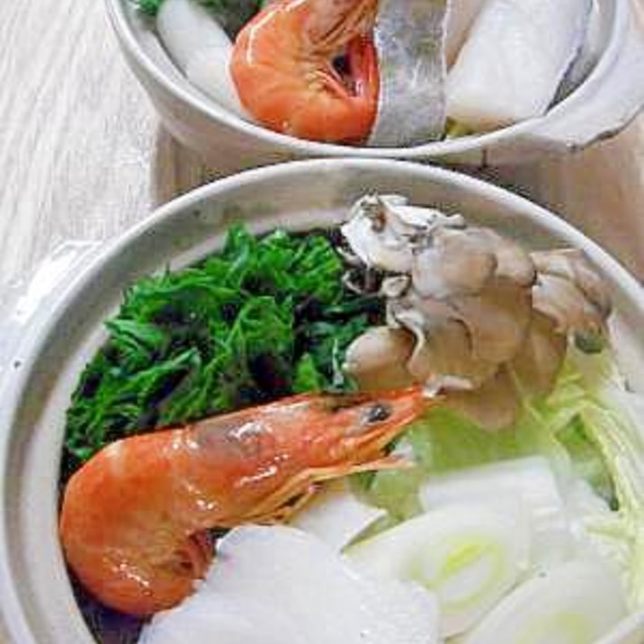 一人土鍋で簡単!タラ鍋♪